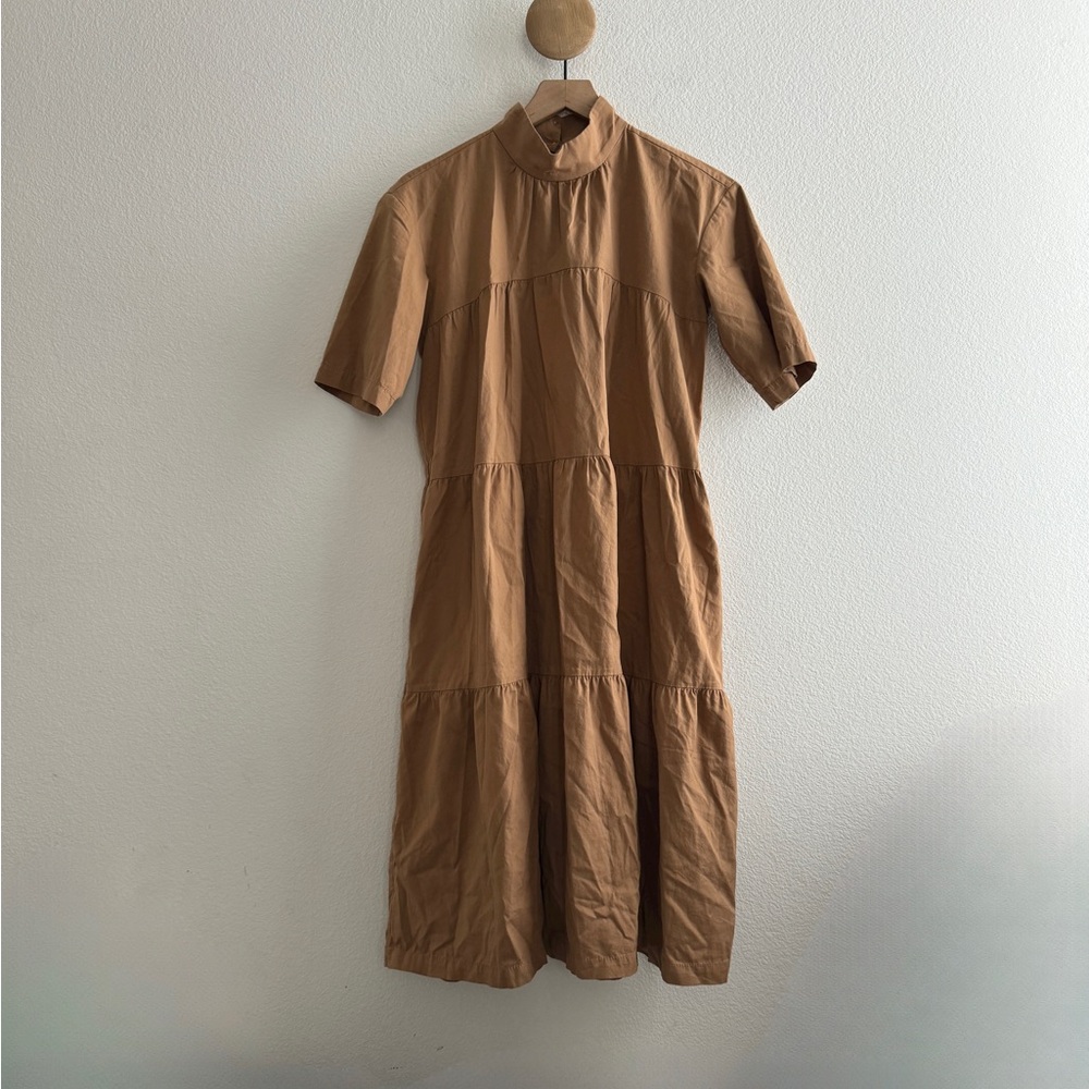 Everlane The Tiered Mockneck Dress